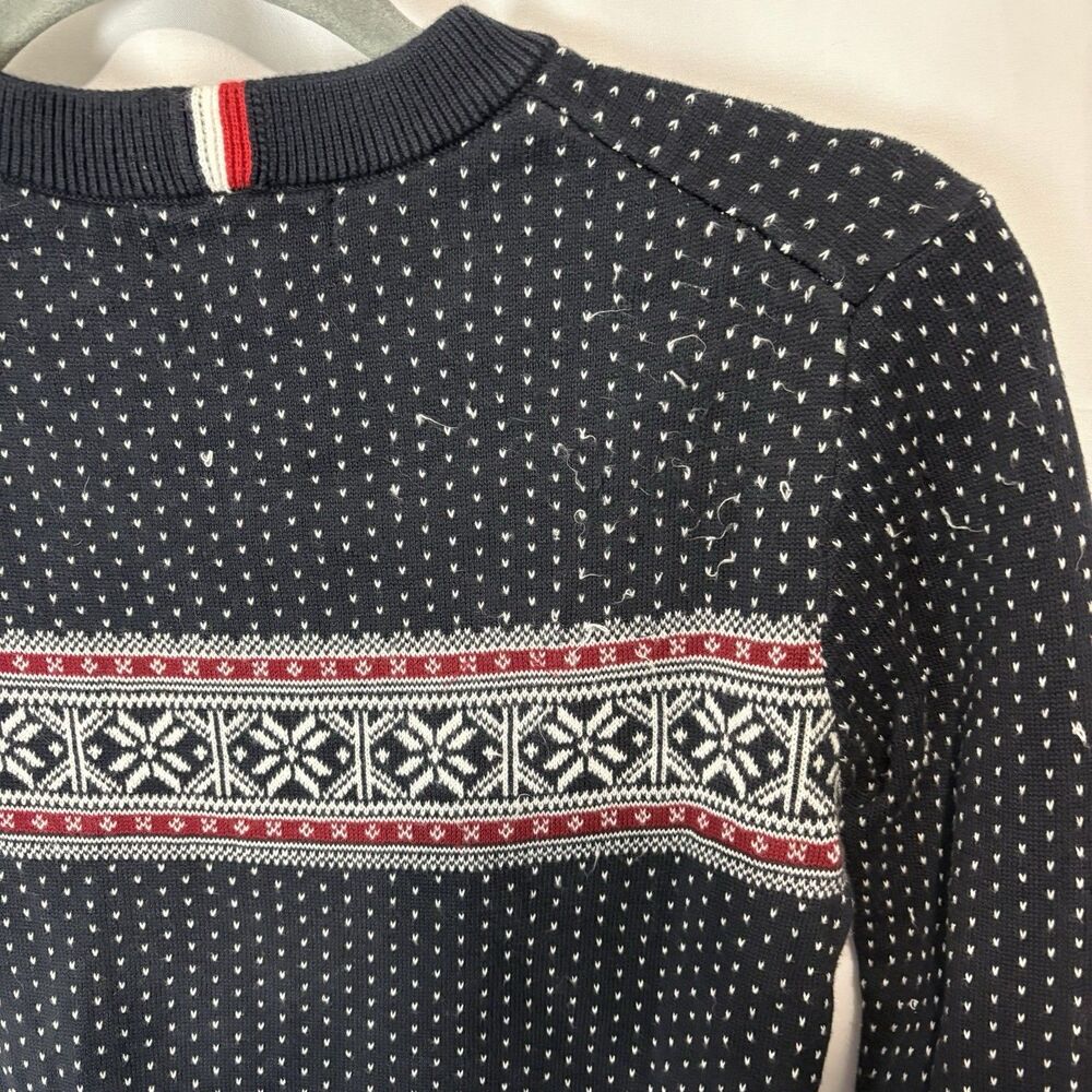 Tommy Hilfiger Boys Fair Isle Sweater Large 12-14 Cotton Holiday Preppy Classic - Picture 8 of 8
